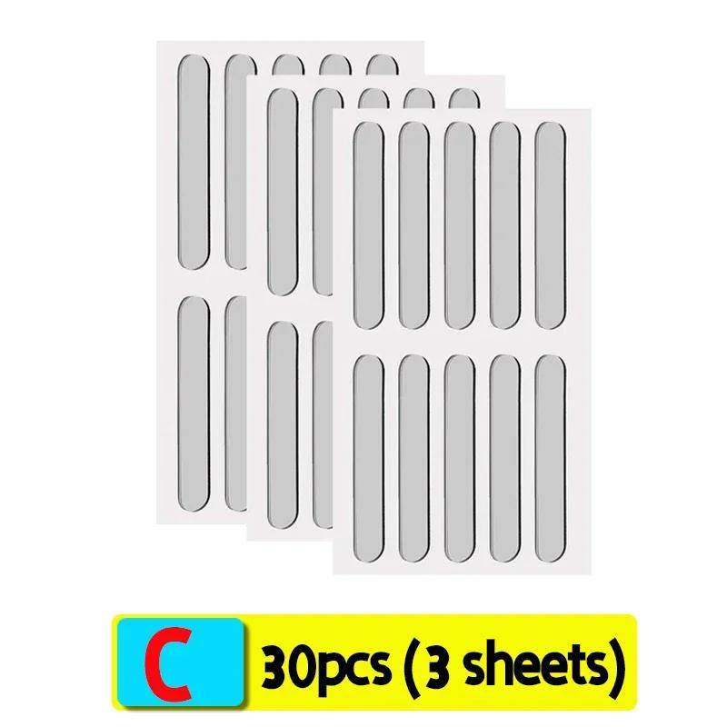 Transparent Self-Adhesive Door Stop Strips Silicone Cabinet Bumpers Furniture Drawer Anti-collision Seal Tape Wall Protector Pad