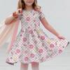 Sanrio Summer Fashion Polyester Lightweight Cartoon Cute Series 3D Hello Kitty Printed Girl's
