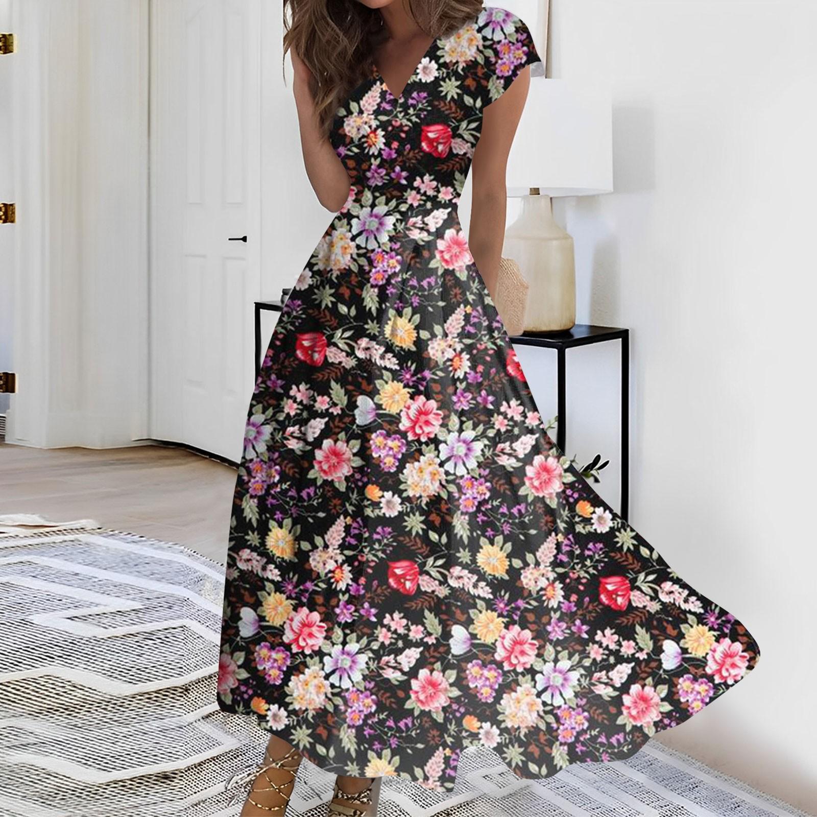 Женское длинное платье Макси-платье Повседневное платье Летнее повседневное платье — фото 7