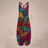 Racerback  Jumpsuit Spaghetti Straps Vintage Paisley Overall Jumpsuit