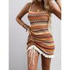 Summer Ethnic Style Embroidered Sexy Suspender Dress for Beach Vacation