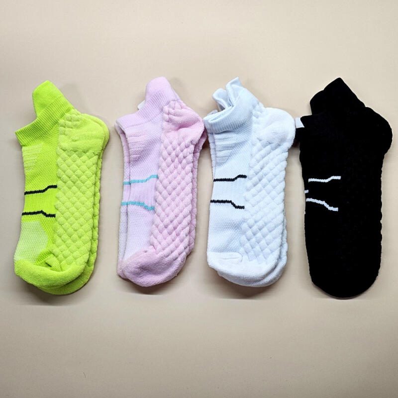 Honeycomb Cushion Sports Socks Tennis Running Athletic Socks pink