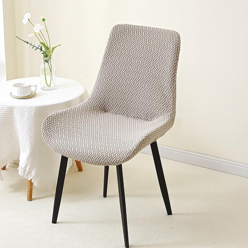 1/2Pcs Stretch Jacquard Chair Cover Elastic Dining Chair Slipcover Home Armless Seat Case For El Office Wedding El Banquet