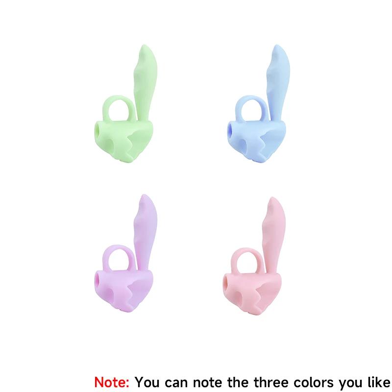 Children Writing Pencil Pen Holder Learning Practice Soft Silicone Pencil Grips for Kid Student Handwriting Posture Correction
