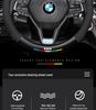 Suede Steering Wheel Cover for BMW 1, 3, 5, 7 Series and X1, X3, X5 Interior Upgrade.