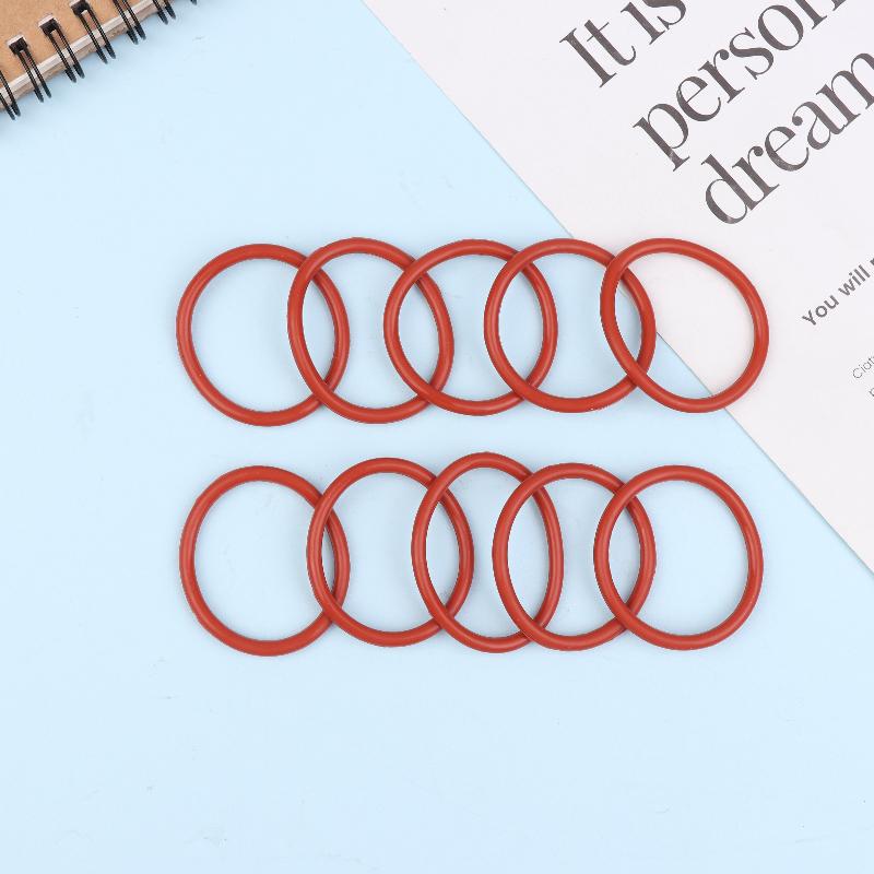 10 Stück Silikon-O-Ring für Kaffee 43,6*35*4,3 mm O-Ring VMQ Dichtung Dichtungsdicke 4,3 mm O-Ring Rotes Gummi