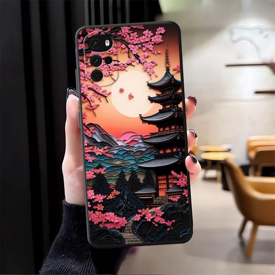 

Чехол для телефона для Motorola Moto G22 Edge40 G71 G50 G53 G30 Edge 20 Pro 30 Lite G32 G60s G52 G51 G73 Японская эстетика Крепление Motorola Moto G51 5G