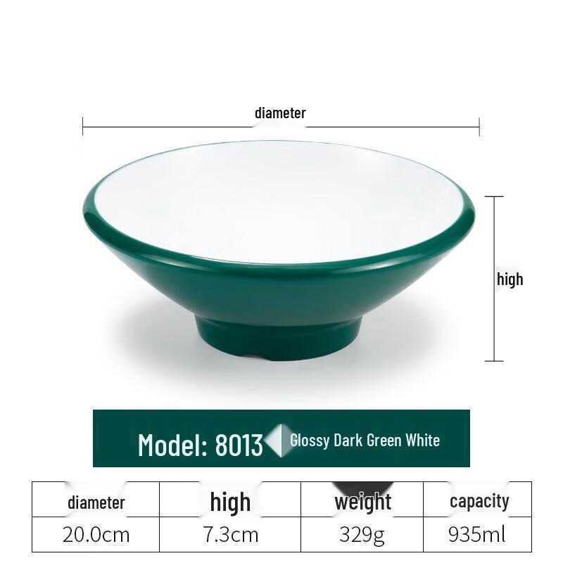 Handun Nordic Style Melamine Square Noodle Bowl