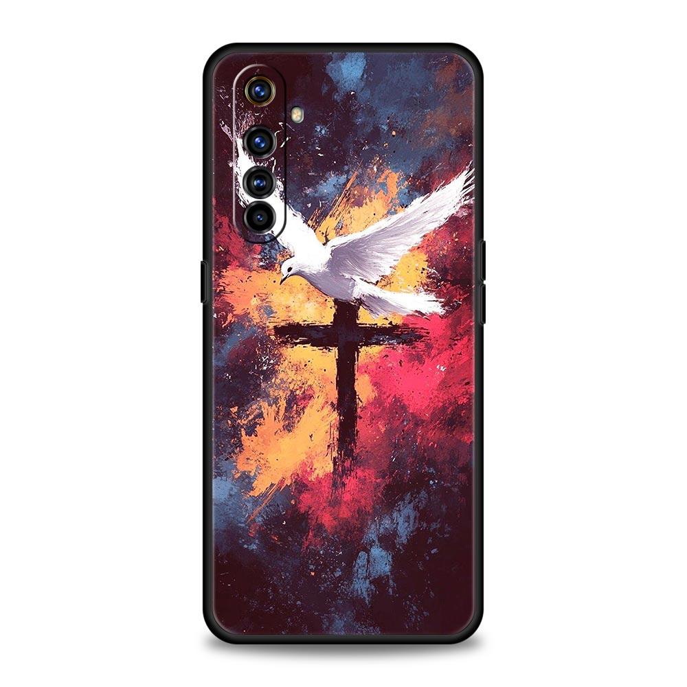 

Чехол с узором в виде креста Для Realme C67 C63 C55 C53 C35 C25 C21 GT 2 3 5 6 10 11 12 13 Pro Plus 5G Мягкий ТПУ Чехол для телефона Realme GT3