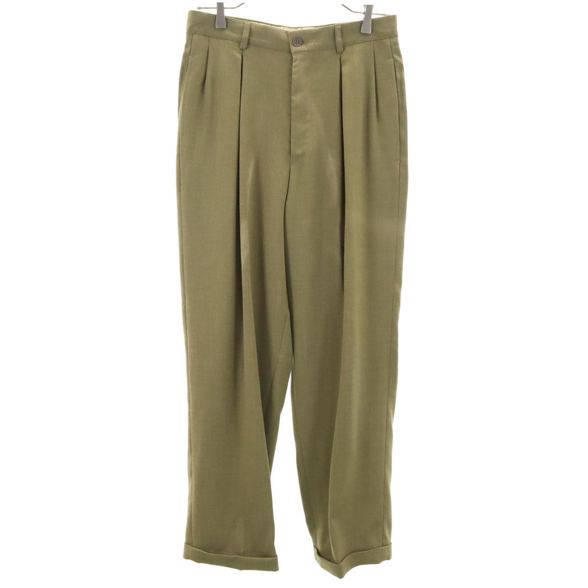 

Emporio Armani Made in Italy Wool Blend Slacks pants 44 khaki Men s Used