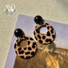 Hong Kong Style Retro Polka Dot Earrings: Playful Red Ear Clips for Girls and Women
