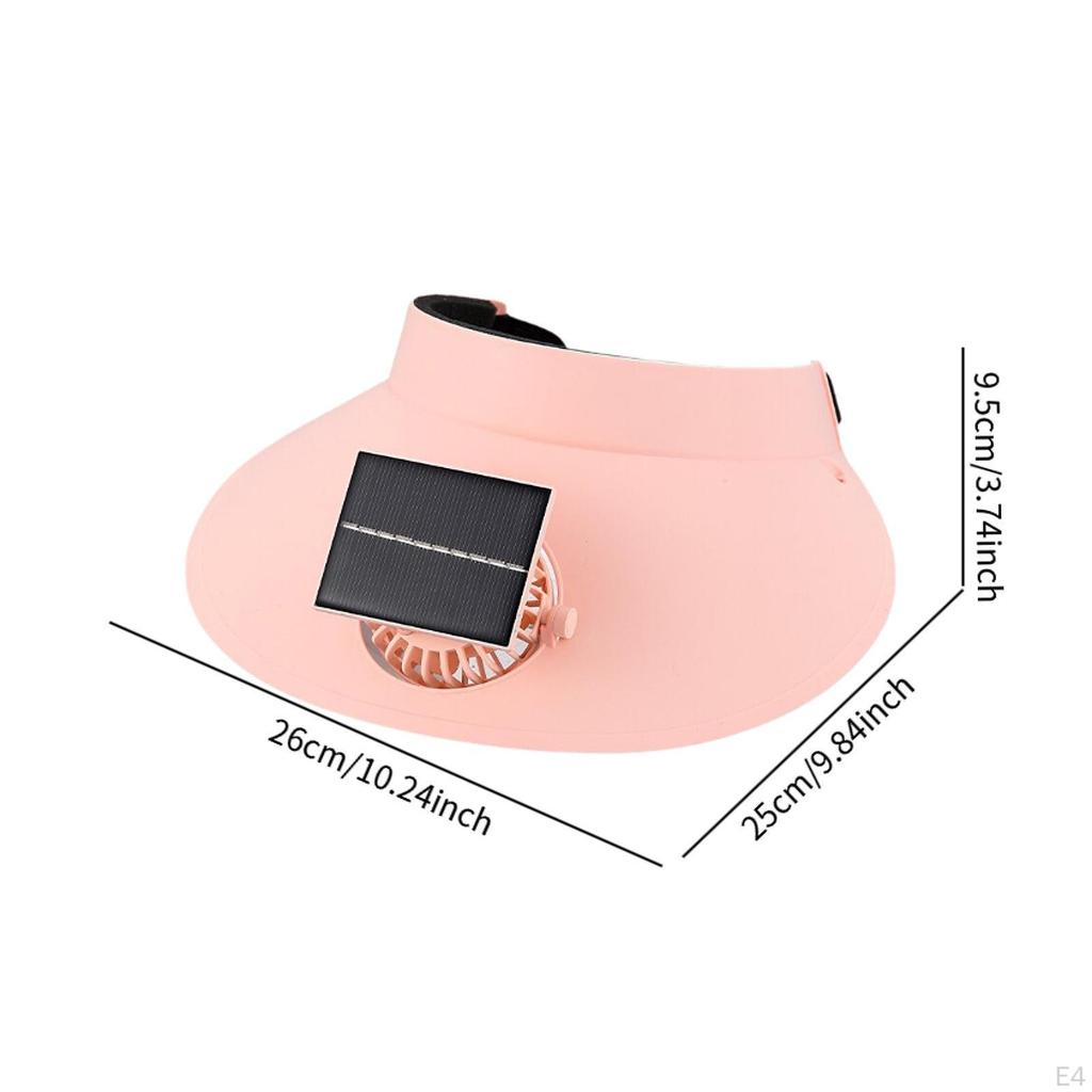 Adjustable Sun Protection Hat with Fan for Hiking And Summer Adventures