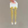 Personalized Fish Bone Imitation Pearl Dangle Earring for Women Vintage Gothic Tassel Ear Pendant Elegant Jewelry Gifts 2026