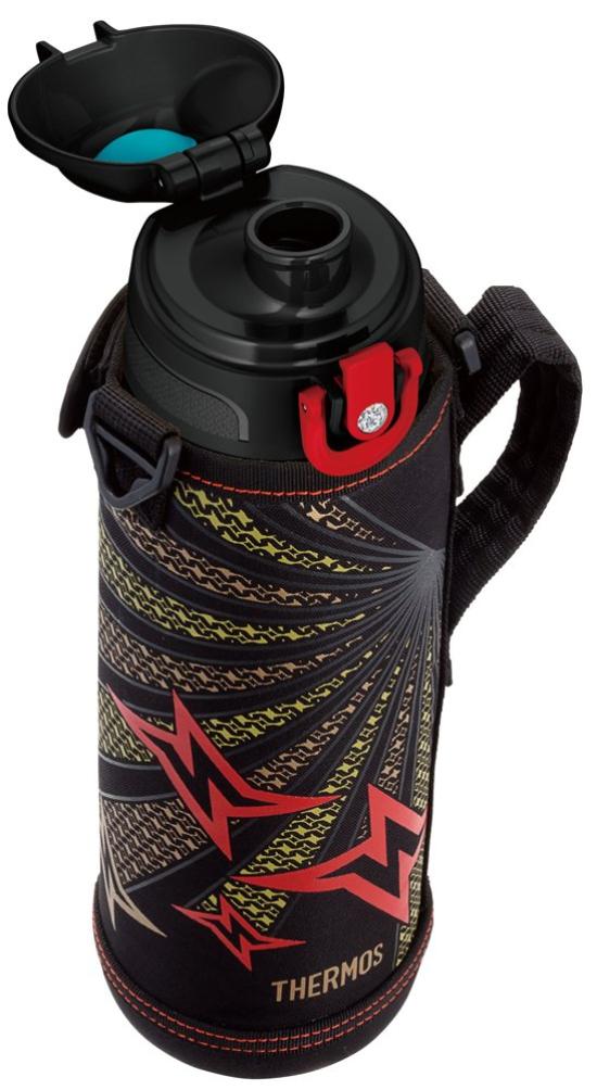Thermos Vacuum Insulated 2-Way Bottle, 1.03L1.0L, BlackRed, FHO-1000WF BKR