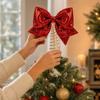 Christmas Tree Topper with Design Ornament for Holiday Home Decor