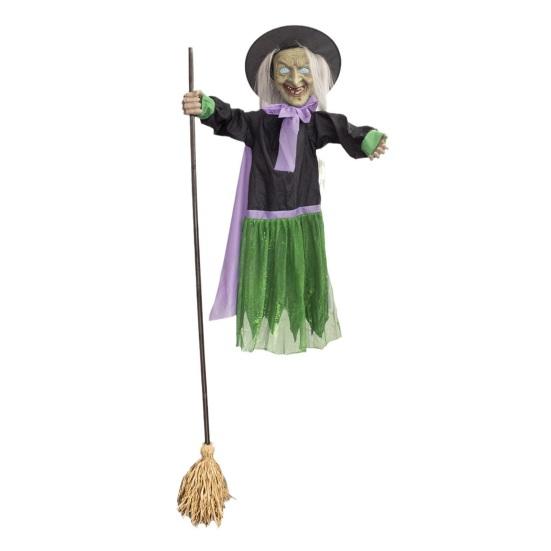 Animated Halloween Witch Decoration Lighted Haunted Sound Activated House