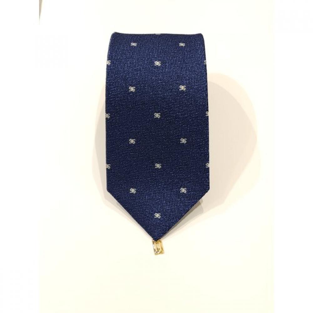 Daks 2026 Ss Logo Pattern Navy Tie  Dmg1acf1222n1 