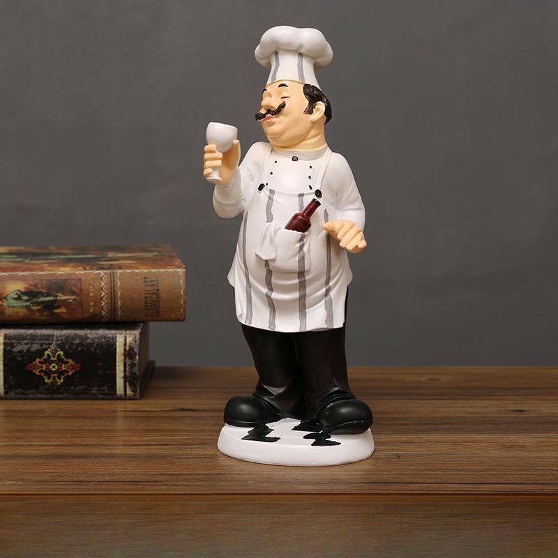 Chef Model Decoration Home Living Room Cake Shop Cafe Table Decoration