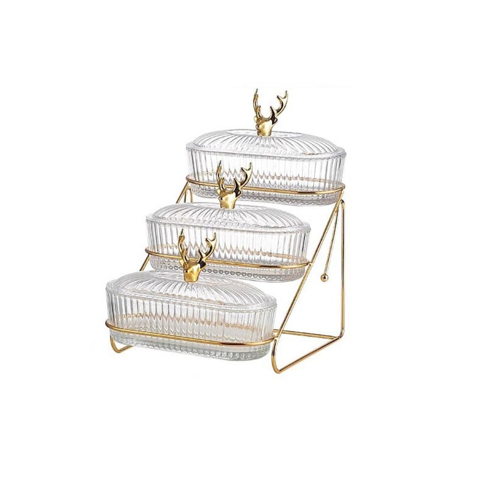 With Lid Fruit Tray Transparent Storage Can Kitchen Supplies Snack Storage Box  Candy