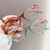 Fashion Personality Presbyopia Glasses Women Luxury Cat Eye Frame Anti-Blue Light HD Far Sight Eyeglasses Diopter +1.0 To +4.0