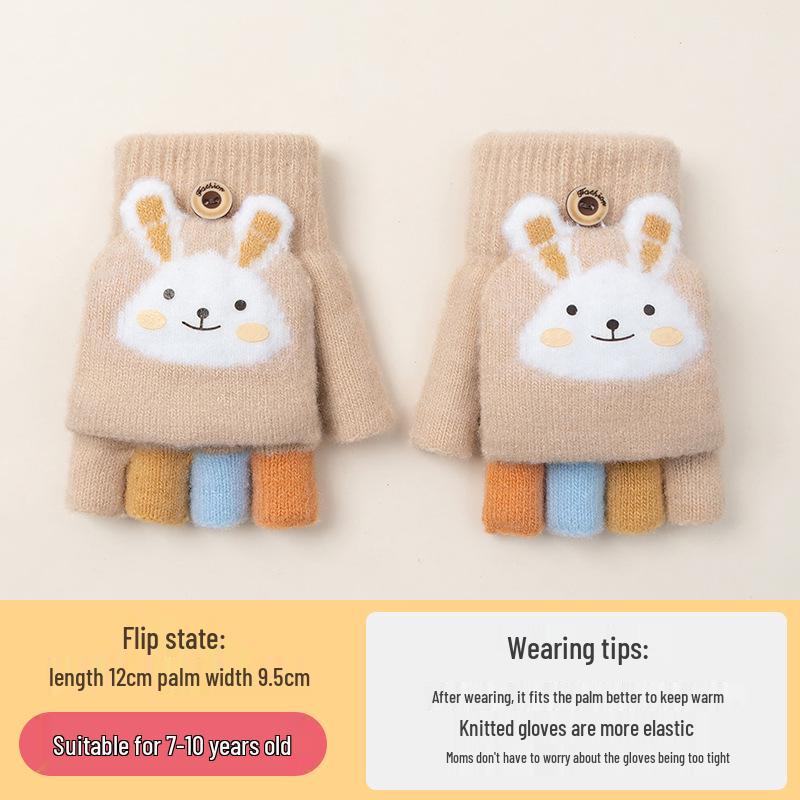 Gemütliche Cartoon-Krokodil-Fäustlinge für Kinder