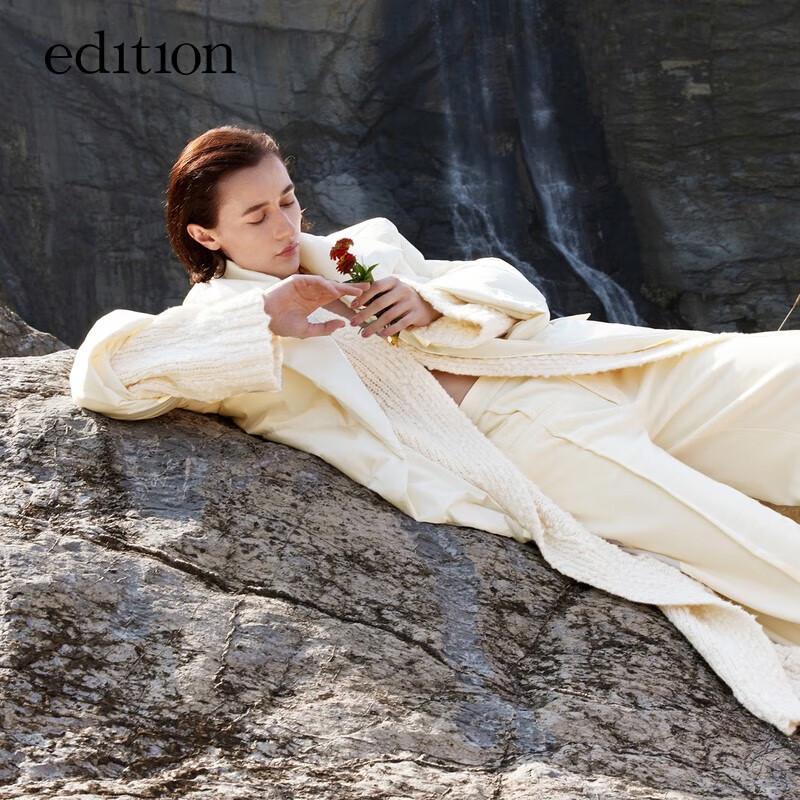 

Edition Women s Suit Collar Belted Goose Down Jacket S