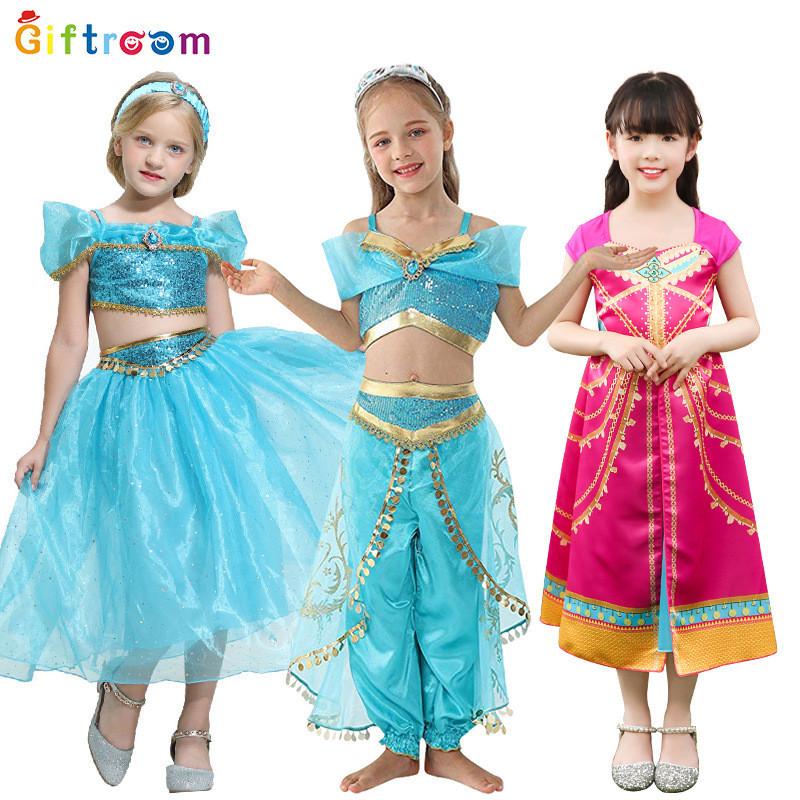 Elegant Arabian Jasmine Princess Costume For Girls Available In Multiple Sizes For Fun Dress Up