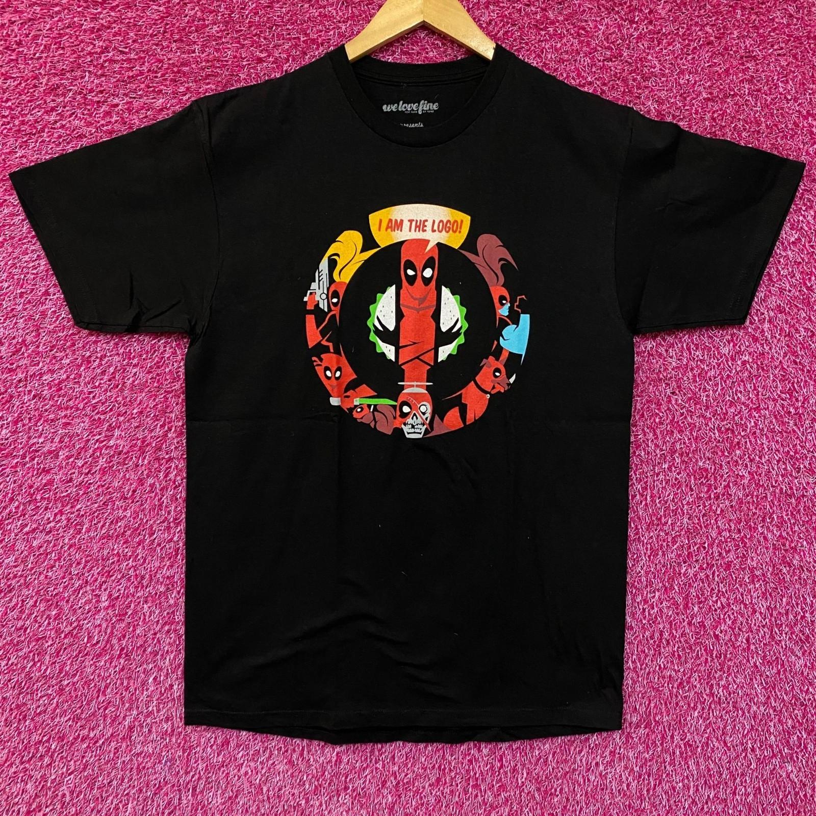 Deadpool I Am the Logo Promo Marvel x We Love Fine T-Shirt L S