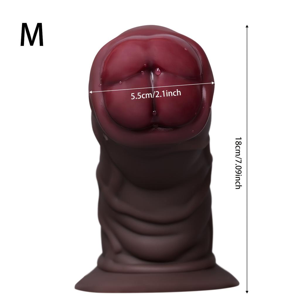 Realistic Large Thick Silicone Dildo, Powerful Muscle Texture Design, Soft Flexible Penis Toy with Special Head, Prostate Massager & G-Spot Adult Toy