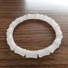 Imitation Jade Bamboo Shape Beaded Bracelets For Women Healing Jewelry With Elastic Cord