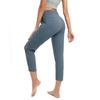 Damen Übergröße Lockere Straight-Leg Yogahose mit Kordelzugbund - Lässig, Elastisch, Neun-Punkte-Passform