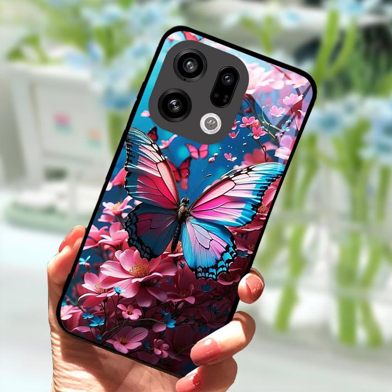 Case For OPPO Find X9 X9Pro X8 Pro X8S X8 Ultra Hard Cover Tempered Glass Protective Shell For OPPO FindX9 FindX8 Phone Bags
