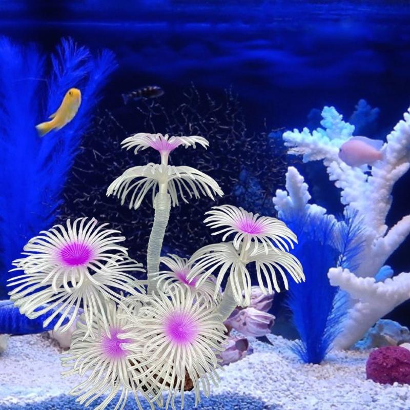Aquarium Colorful Soft Coral Craft Set Sea Creature Terrarium Habitat Aquarium Underwater Artificial Plant Reef