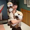 Niedliche Cartoon Wünsch-Otter Plüschtiere Weiches Stofftier Babypuppen für Kinderzimmerdeko Umarmungskissen Weihnachts-Geburtstagsgeschenk