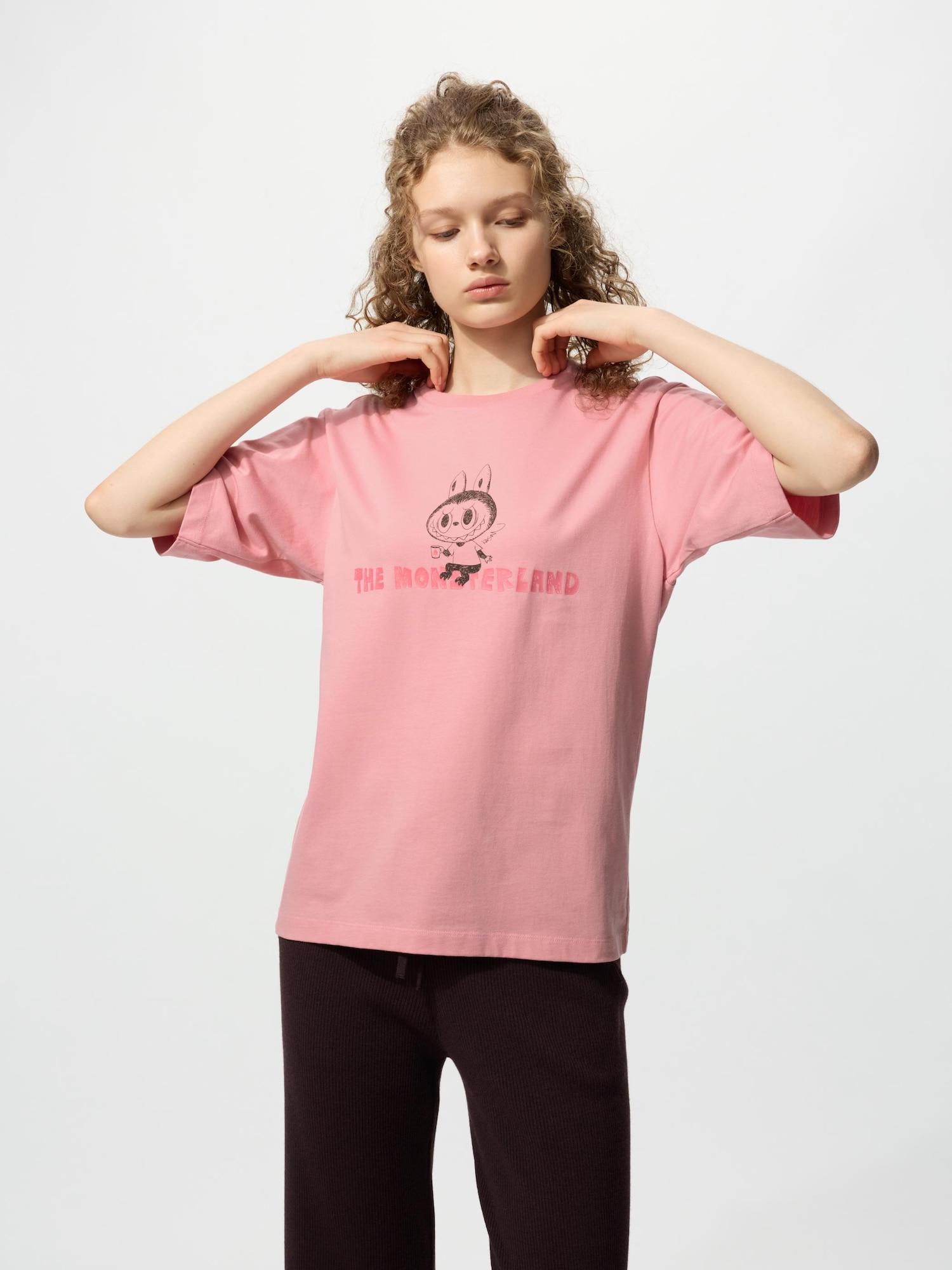 

Uniqlo Поп МарТ УТ Графическая футболка с коротким рукавом H 11 PINK/WOMEN 3XL