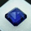 20 Ct Blue Sapphire AAA Square Flawless Certified Loose Gemstone