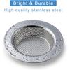 2/4pcs Heavy-Duty Sink Strainers with Upgraded Double-Layer Safety, Anti-Clog Drain Basket,Stainless Steel Sink Drain Protector