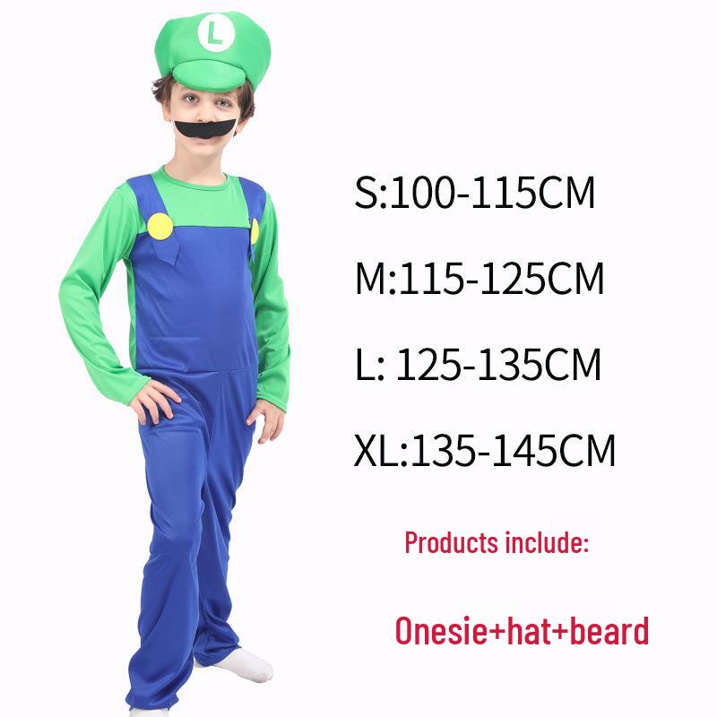 Parent-Child Super Mario Halloween Cosplay Costumes