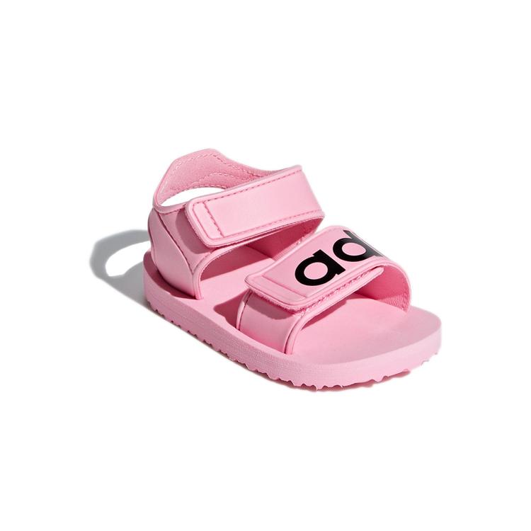 adidas Originals Beach Sandal Synthetic Leather Low Top Toddler Shoes Pink Black Infant And Toddler CG6602