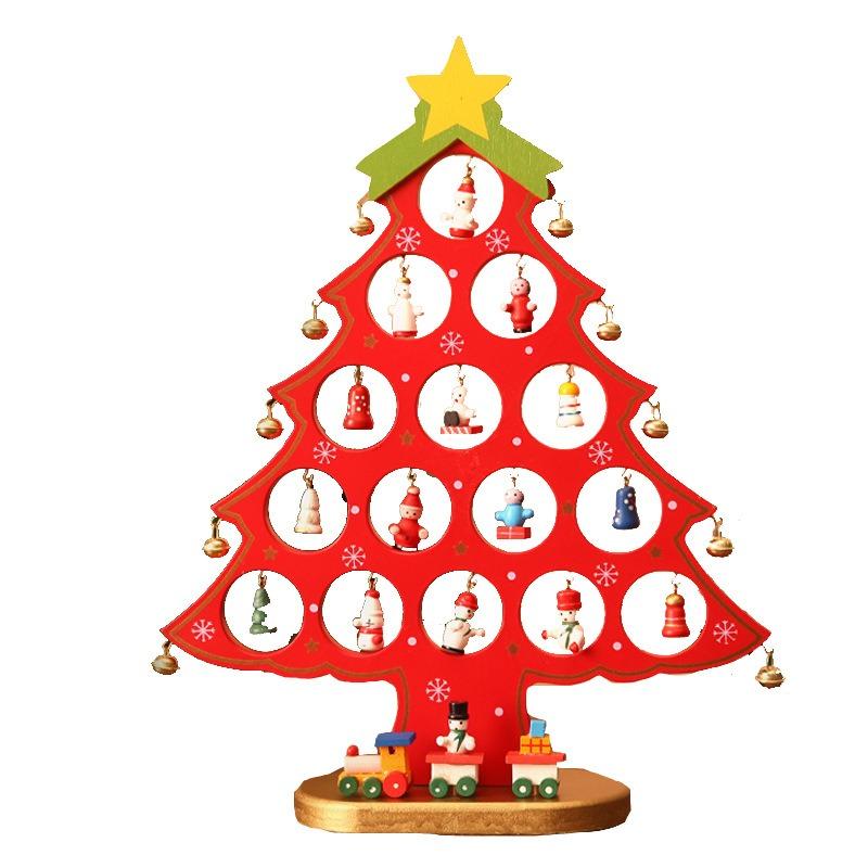 Mini Christmas Tree DIY Material Pack Small Tabletop Ornaments New Christmas Children's Gifts