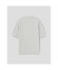 8SECONDS Texture-Modified Cool Touch Collar Neck Short Sleeve Knit Light Gray