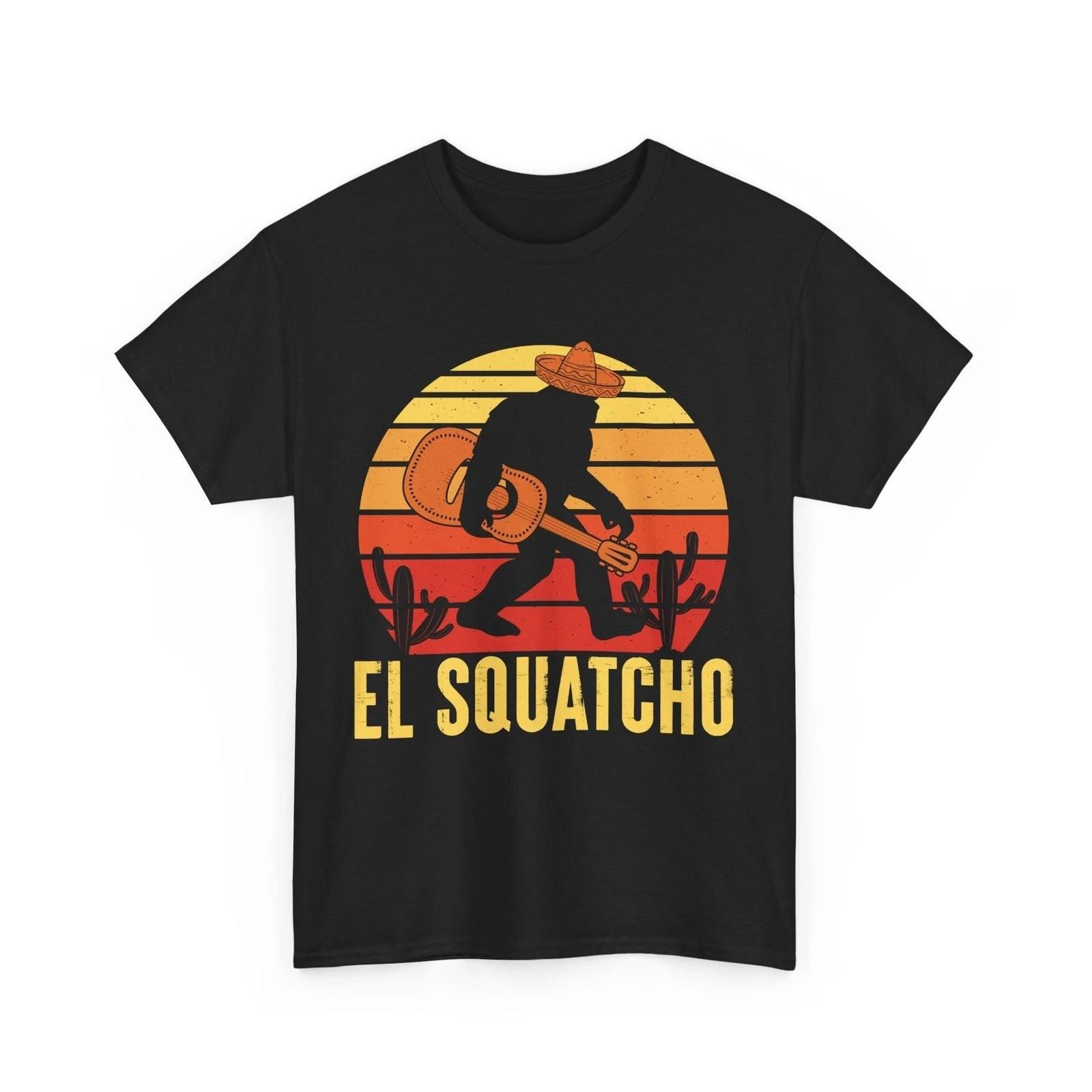 El Squatcho Bigfoot Sasquatch Believer Funny Graphic T-Shirt XXXL