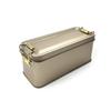 Stabile Rechteckige Blechdose mit Deckel zur Aufbewahrung von Kuchen, Tee-Verpackung, Reise-Kleinteile-Organizer