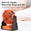 2025 New Outdoor Camping Fan 7800mA High-Capacity Portable Fan Rechargeable Desk Camping Fan with LED Light and Hook Outdoor Fan