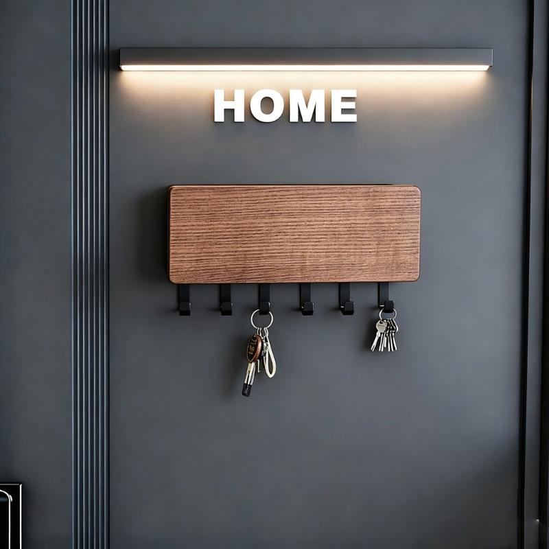 Wall Hanging Key Hanger Holder Wall Organizer Rectangle Key Rack Hooks Coat Hooks Home Decoration Coat Hanger
