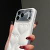 Love Heart French Style iPhone 17 Pro Max Full Coverage Protective Case with Anti-Fall Lens