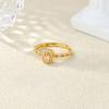 Popular Butterfly Rings For Women Gold Color Stainless Steel Geometric Opening Finger Ring Aesthetic Wedding Christmas Jewelry
