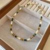Stone Pearl Butterfly Necklace Fashion Retro Premium Clavicle Chain Personality Ethnic Style Jewelry