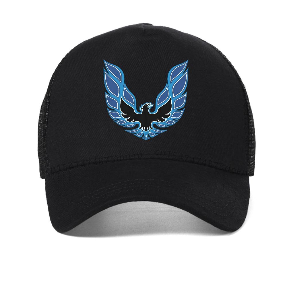 Blue Trans Am Firebird Print Baseball Cap Fashion Vintage Style Mesh Sun Hat Outdoor Casual Adjustable Trucker Hats