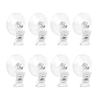 8Pcs Clear Suction Cup Hooks with Clamps Fashion Accessory Portable for Home Bathroom Window and Displays Daily Use